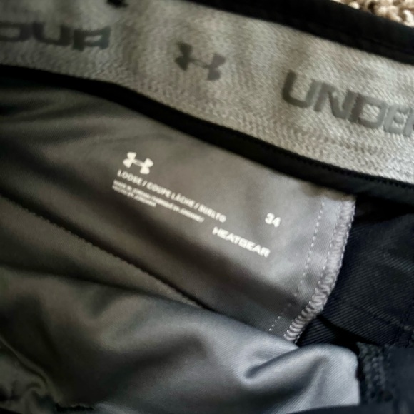 Under Armour Navy Flat Front Shorts Versatile Casual Wear - Picture 3 of 3